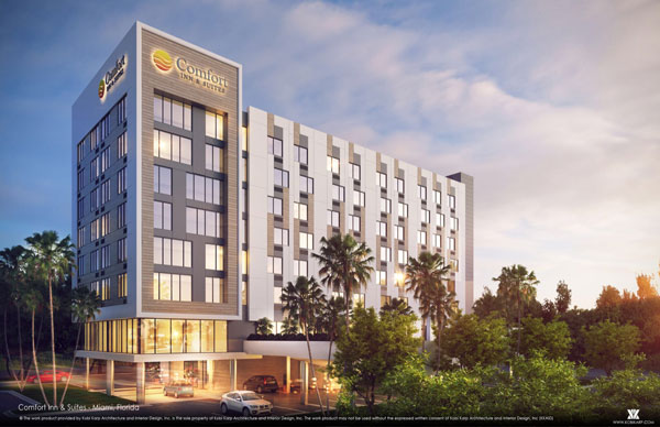Rendered image of Comfort Inn and Suites Miami Airport Hotel